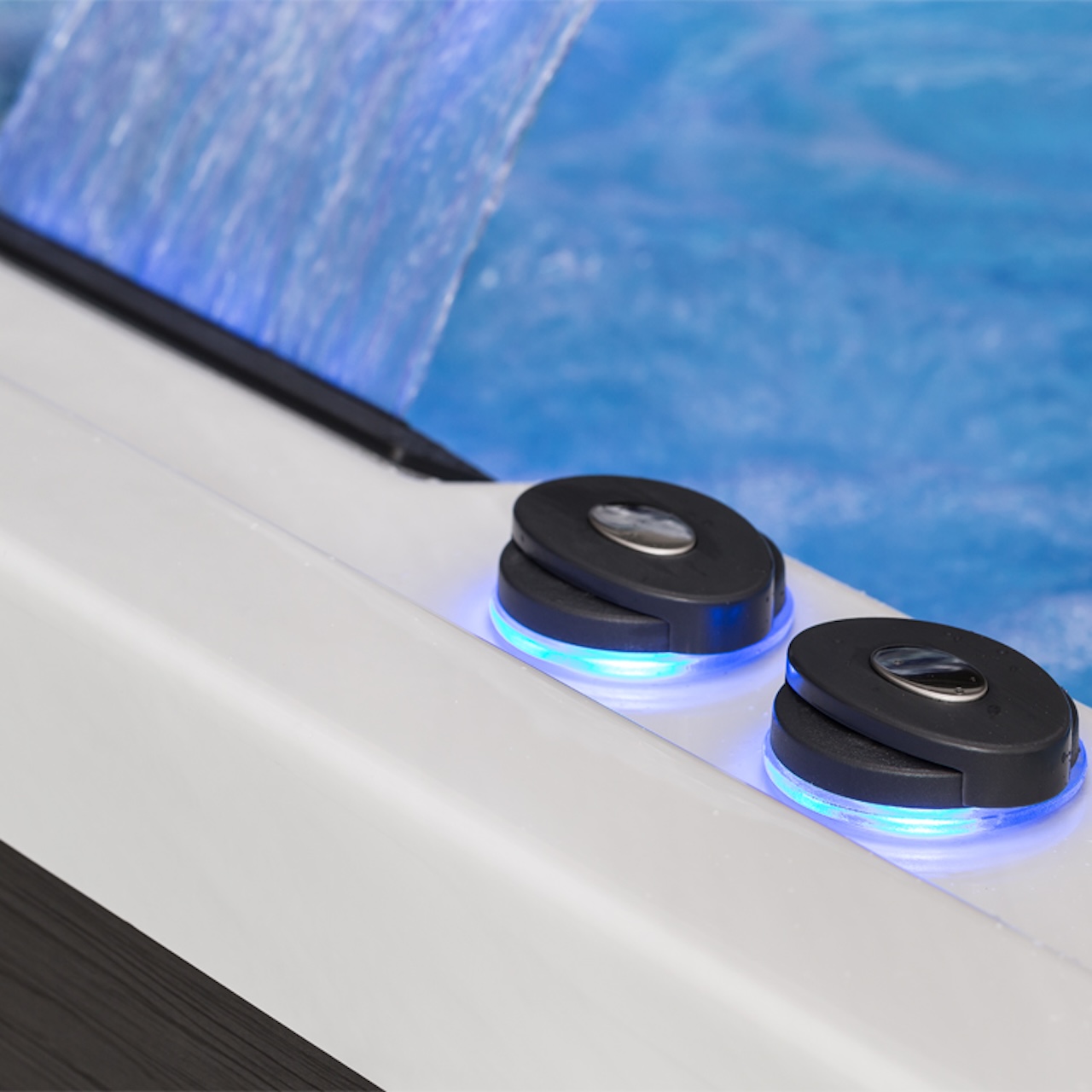 AWT Aussenwhirlpool IN-405 Eco Cloudy Black 220x160 grau