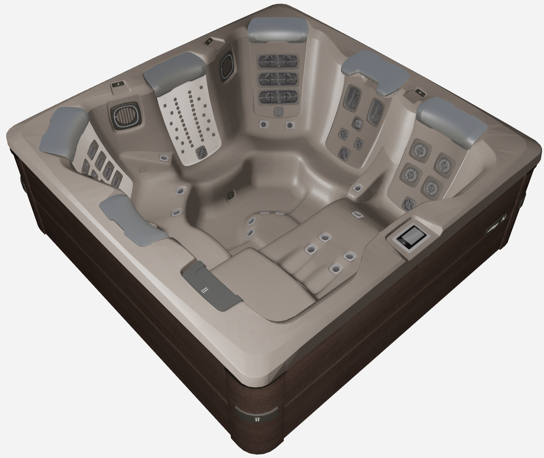 Bullfrogspas Outdoor Whirlpool A8L Choice 239x239x97cm