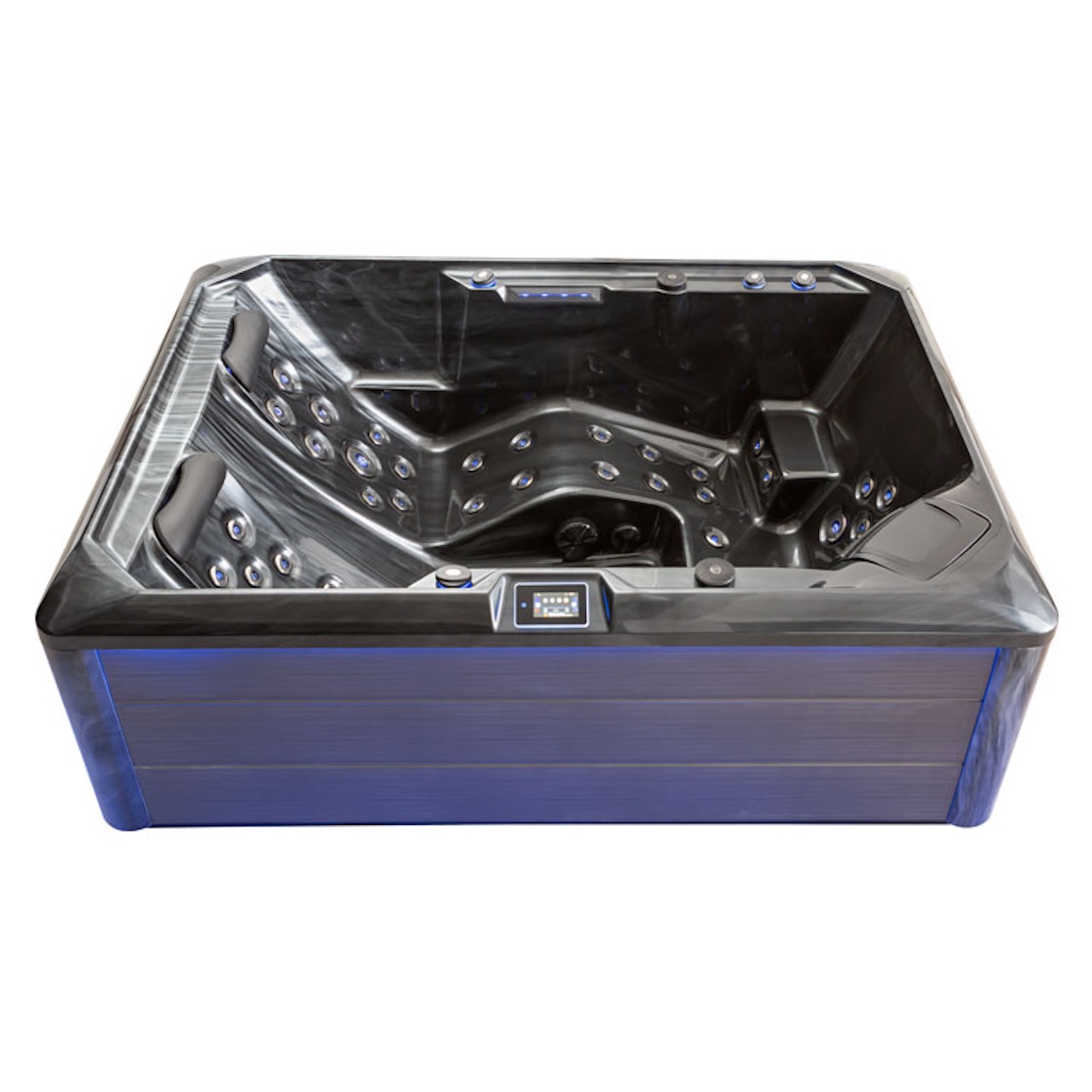 AWT Aussenwhirlpool IN-704 Premium Cloudy Black 220x160 grau