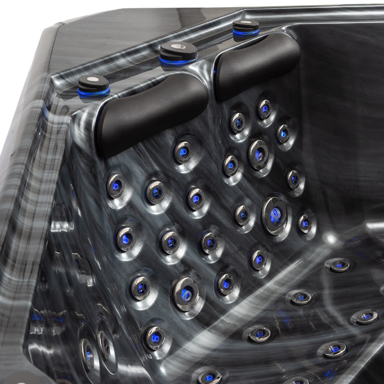 AWT Aussenwhirlpool IN-703 Premium Cloudy Black 225x225 grau 