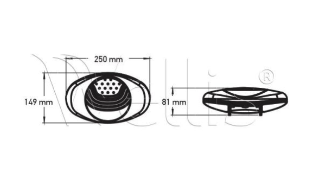 Wellis Kopfkissen Oval mit Nackenmassage