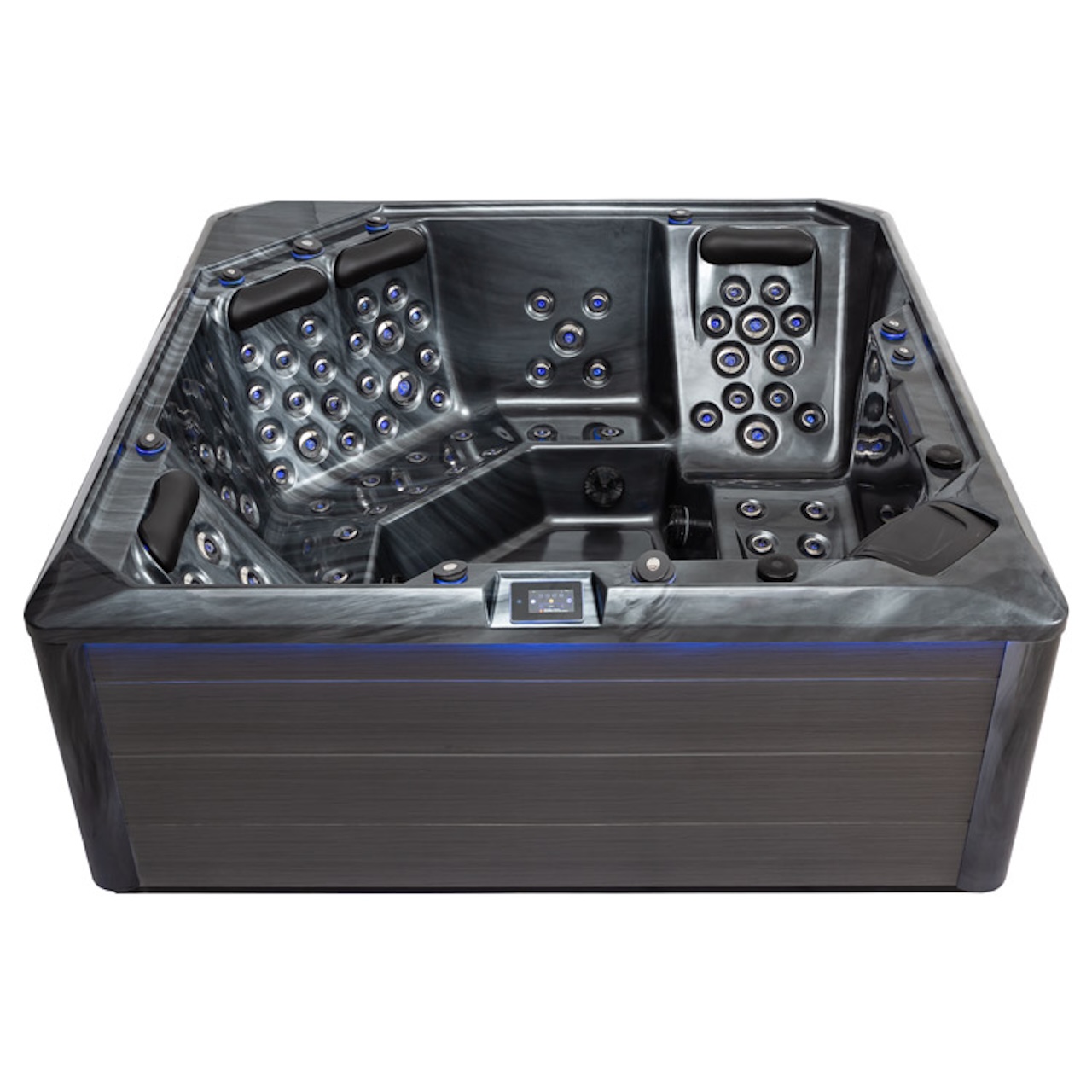 AWT Aussenwhirlpool IN-703 Premium Cloudy Black 225x225 grau 