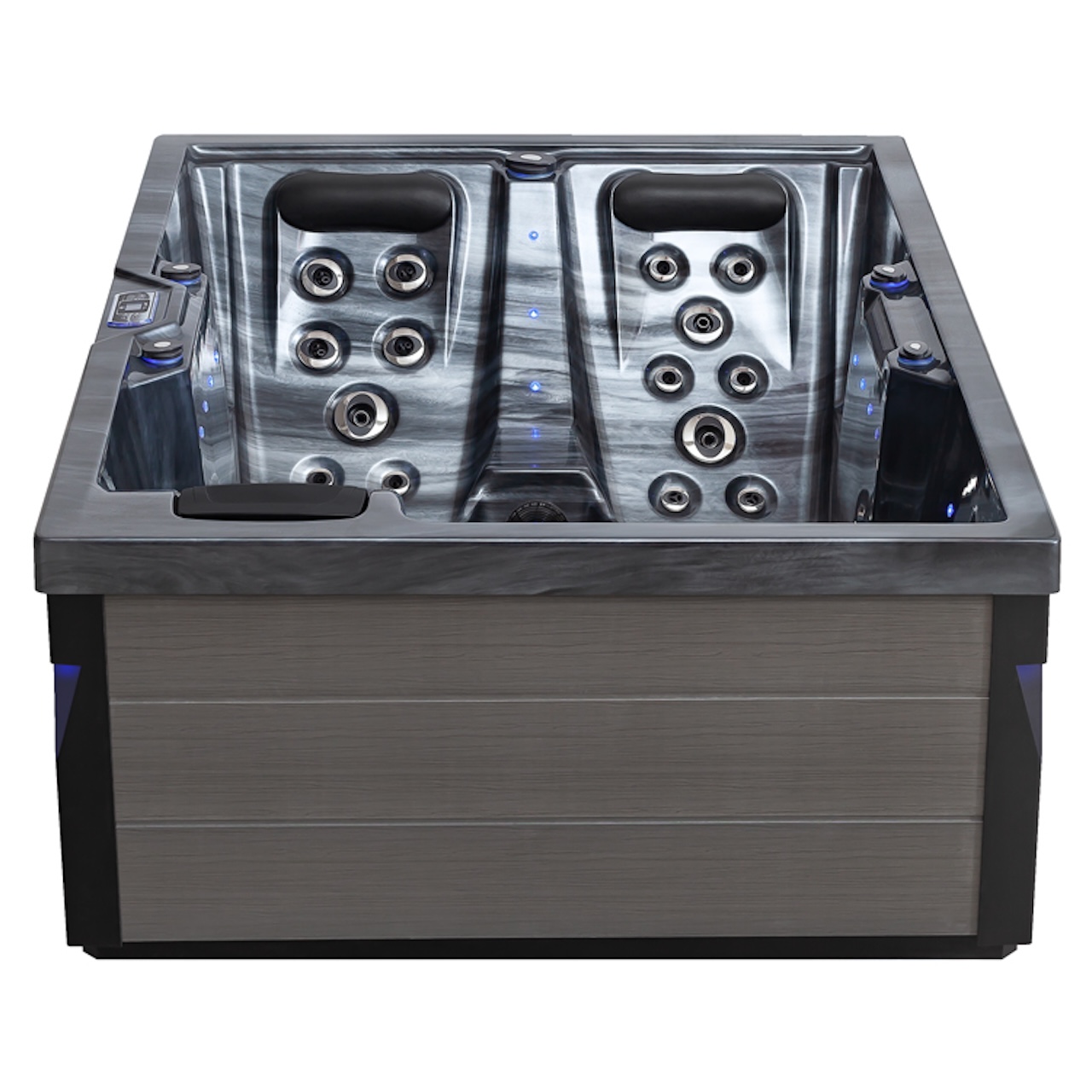 AWT Aussenwhirlpool IN-405 Eco Cloudy Black 220x160 grau