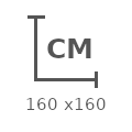 160x160cm