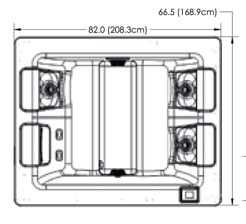 Bullfrogspas STIL5 Whirlpool 208x169x79cm