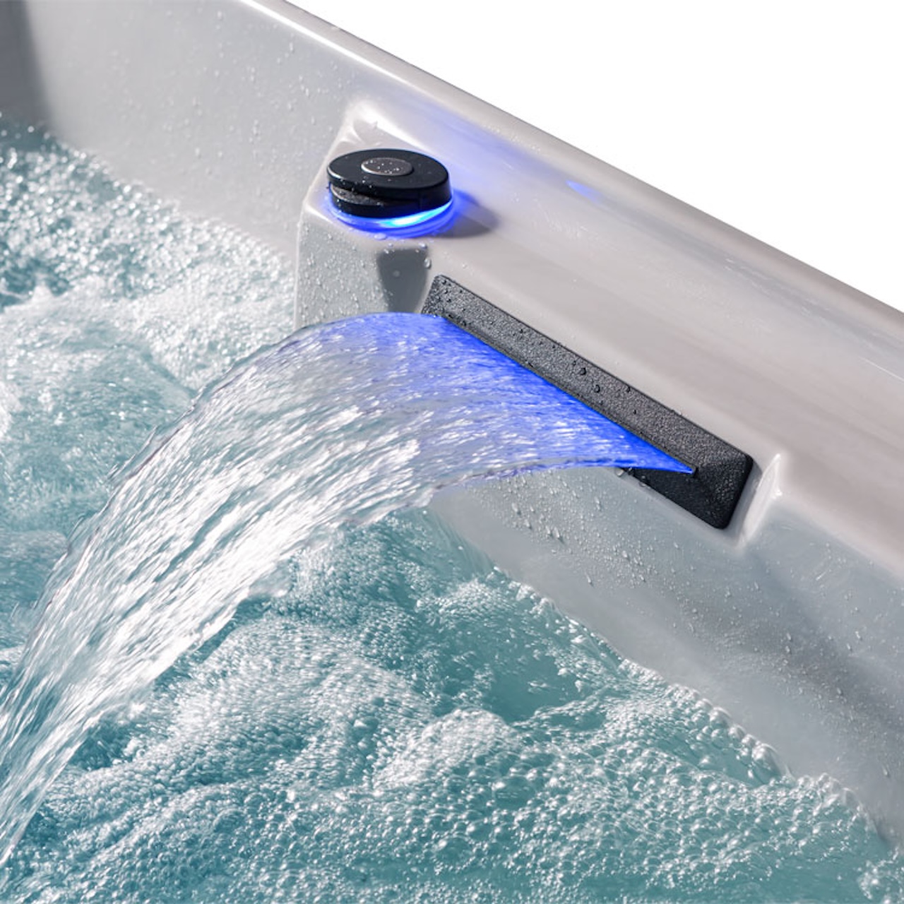 AWT Aussenwhirlpool IN-704 Premium Cloudy Black 220x160 grau