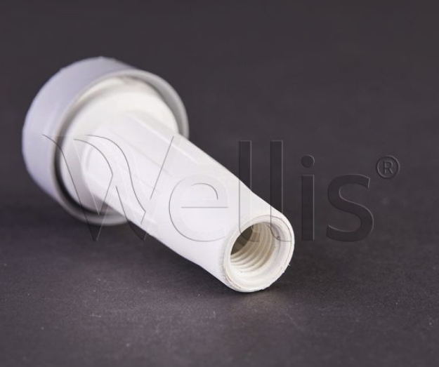 Wellis Stützfuß 8 weiß-grau