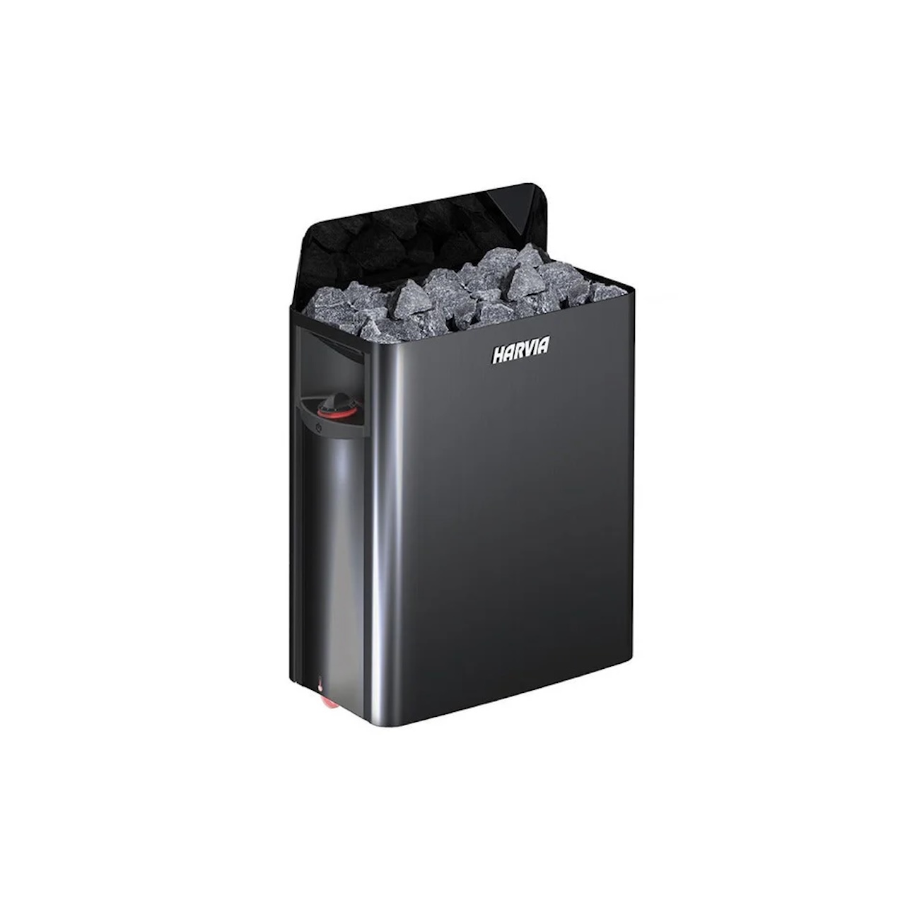 HARVIA Saunaofen The Wall Black mit integrierter Steuerung