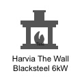 Harvia The Wall Blacksteel 6 kW