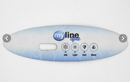 Wellis Aufkleber für Steuerpanel Balboa Vl260 (MyLine Logo)