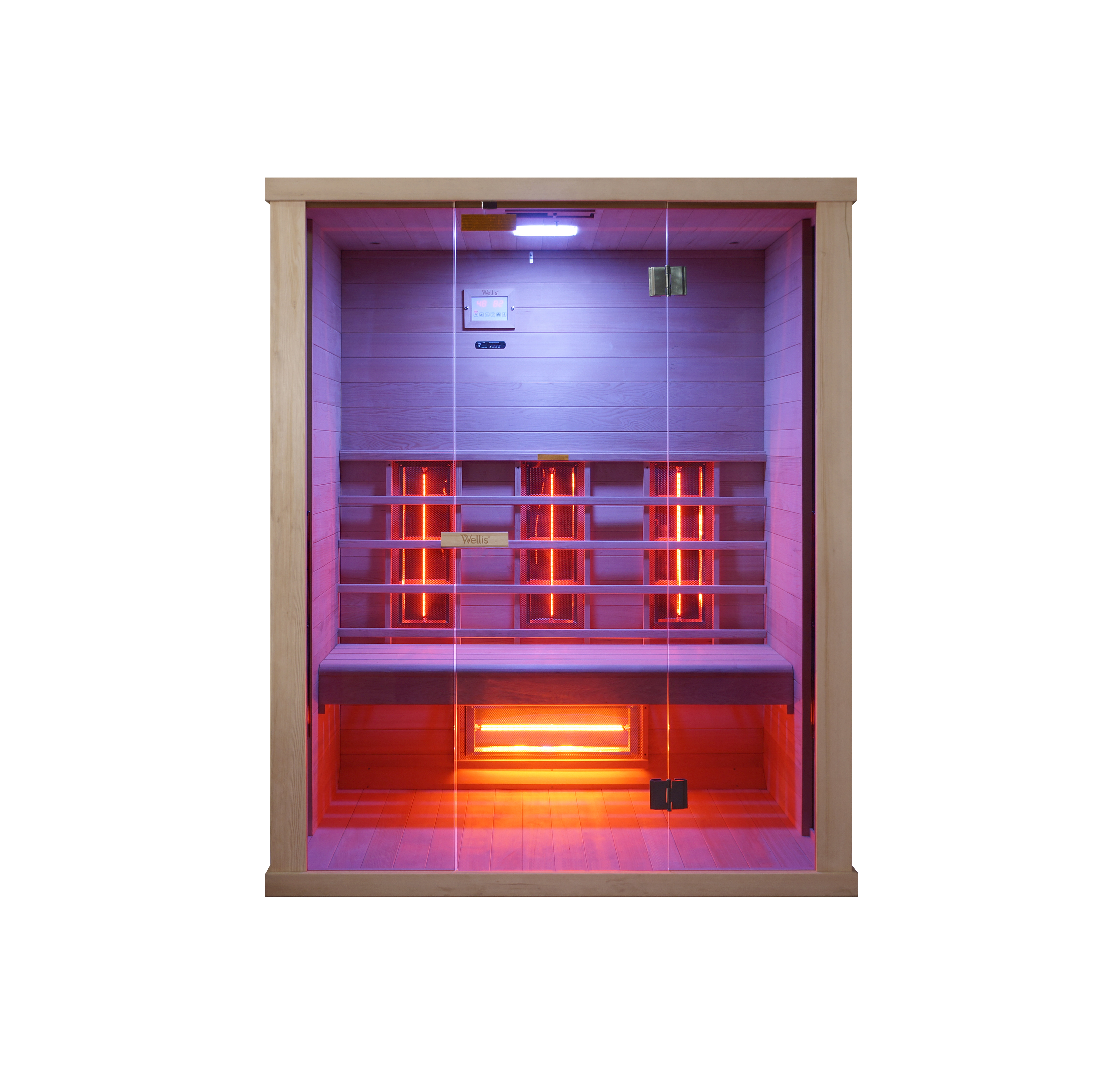 Wellis Redlight™-Infrarotkabine Sundance aus kanadischer Hemlocktanne