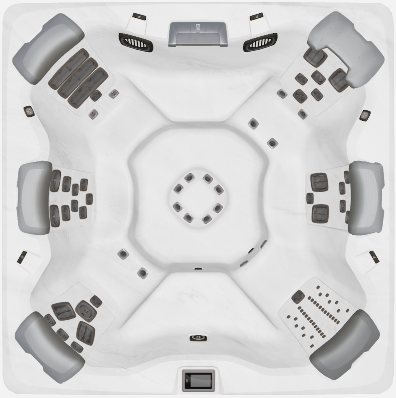 Bullfrogspas Outdoor Whirlpool A8 Select 239x239x97cm