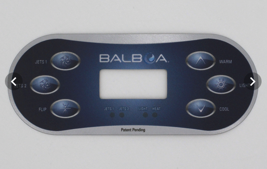 Wellis Aufkleber für Steuertaste Balboa TP600 Flip