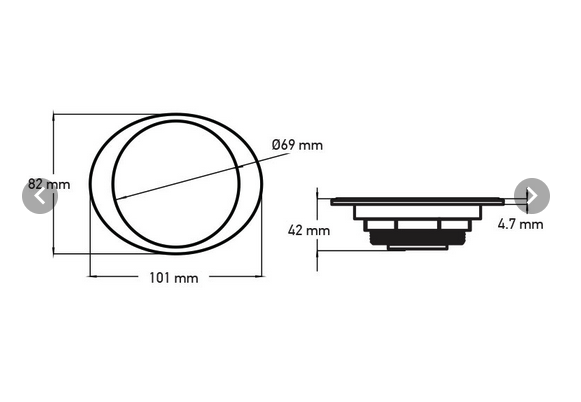 Wellis Steuerpanel oval