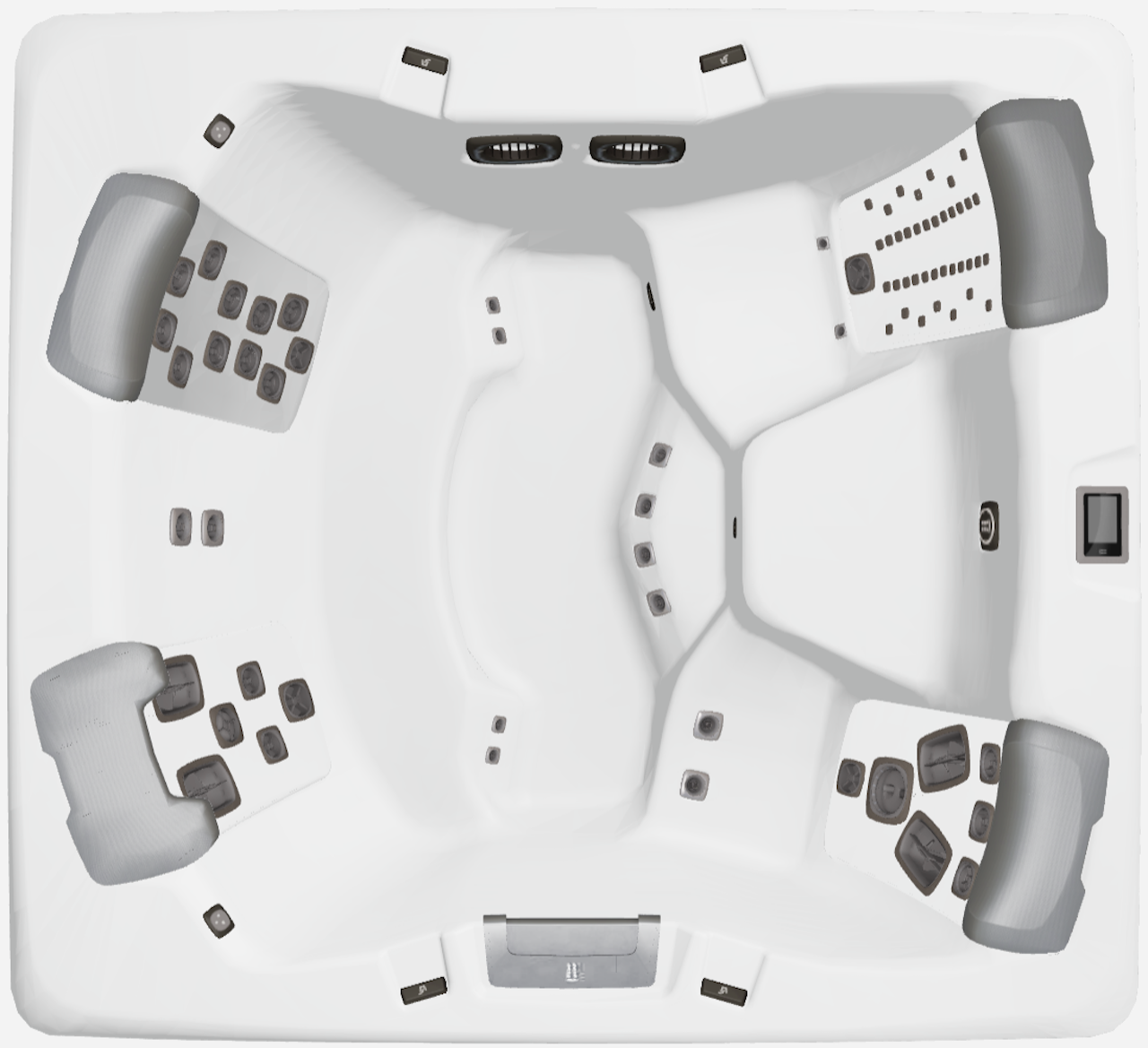 Bullfrogspas Outdoor Whirlpool A6 Select 224x203x86cm