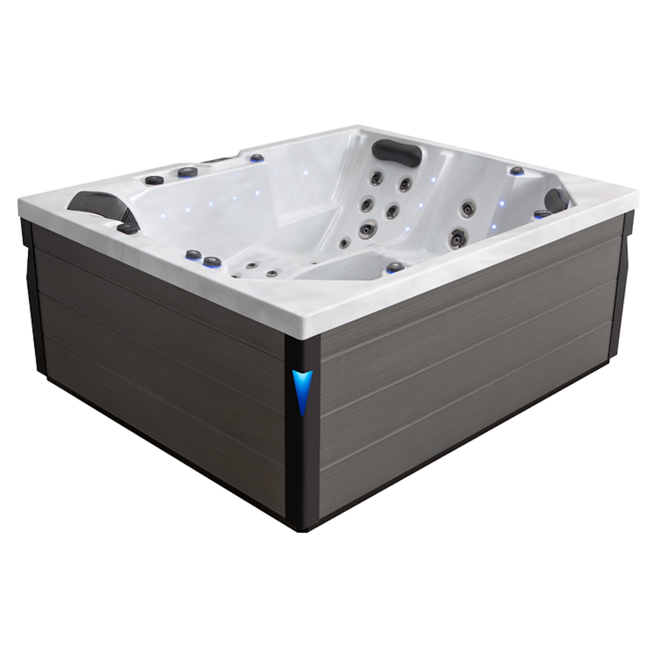 AWT Aussenwhirlpool IN-406 Eco Extreme Sterling Silver 225x185 grau