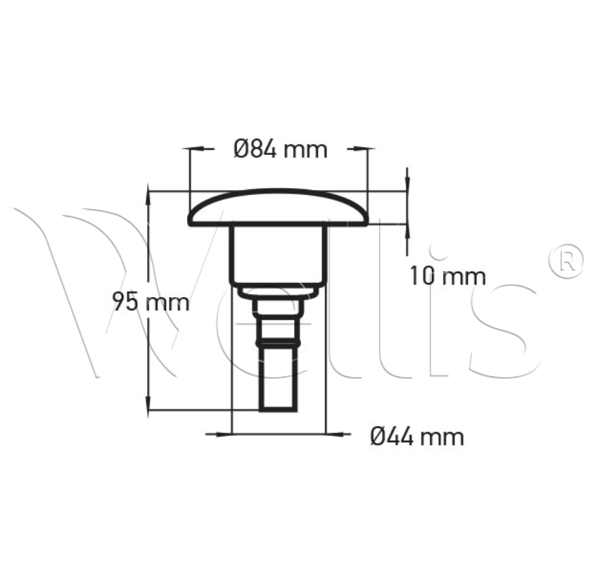Wellis Düseneinsatz 3" - 1 Loch 
